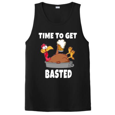 Time To Get Basted Thanksgiving Beer Turkey Gift For Great Gift PosiCharge Competitor Tank