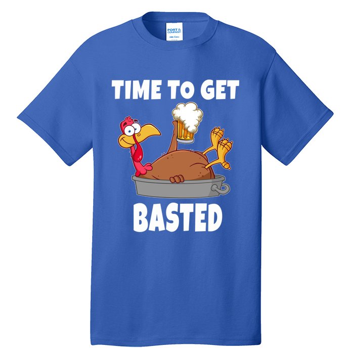 Time To Get Basted Thanksgiving Beer Turkey Gift For Great Gift Tall T-Shirt