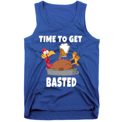 Time To Get Basted Thanksgiving Beer Turkey Gift For Great Gift Tank Top