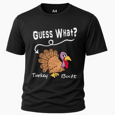 Thanksgiving Turkey Guess What Turkey Butt! Cooling Performance Crew T-Shirt