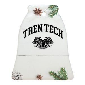 Tren Tech Gym Bodysuit Ceramic Bell Ornament