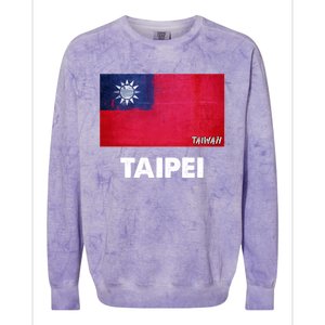 Taipei Taiwan Gift Colorblast Crewneck Sweatshirt