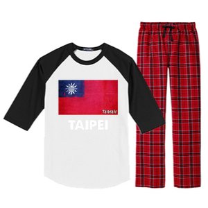 Taipei Taiwan Gift Raglan Sleeve Pajama Set