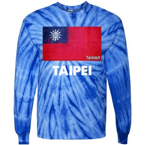 Taipei Taiwan Gift Tie-Dye Long Sleeve Shirt