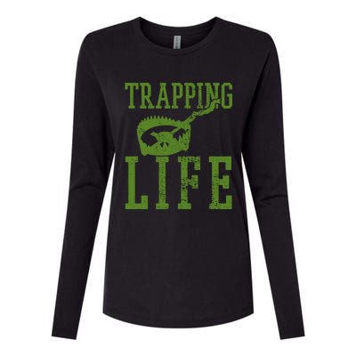 Trapper Trapping Hunting Life Vintage Cute Gift Womens Cotton Relaxed Long Sleeve T-Shirt