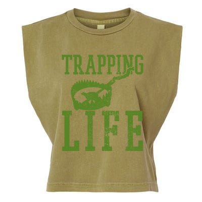 Trapper Trapping Hunting Life Vintage Cute Gift Garment-Dyed Women's Muscle Tee