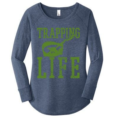 Trapper Trapping Hunting Life Vintage Cute Gift Women's Perfect Tri Tunic Long Sleeve Shirt