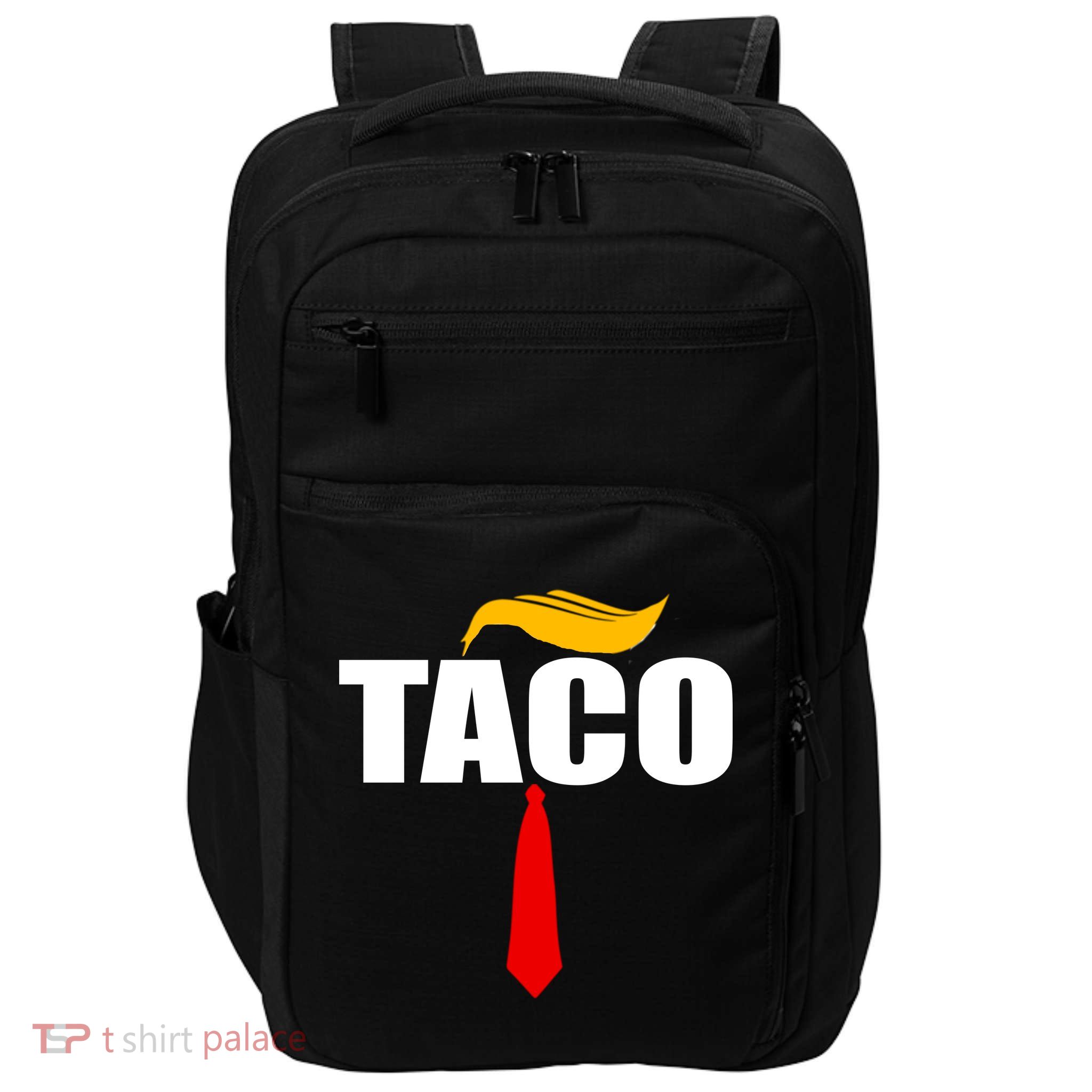 Taco Trump Hair Tie Funny Impact Tech Backpack