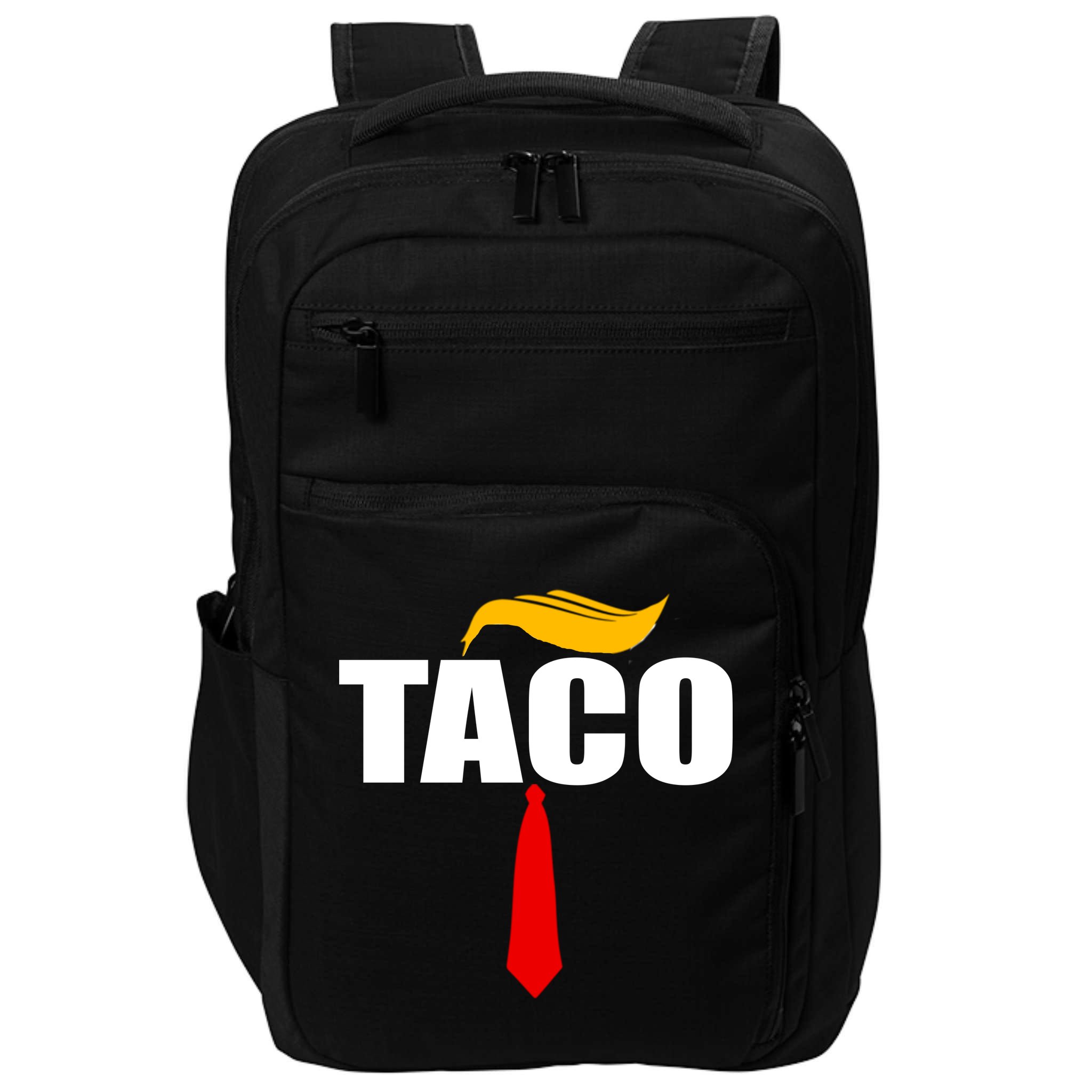 Taco Trump Hair Tie Funny Impact Tech Backpack