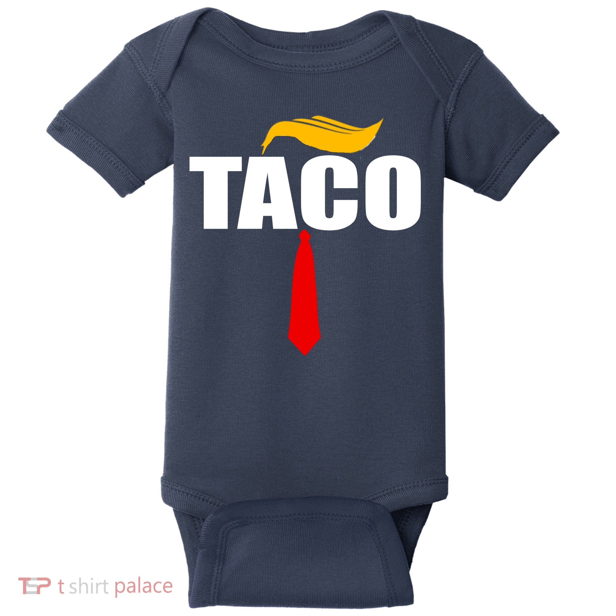 Taco Trump Hair Tie Funny Baby Bodysuit