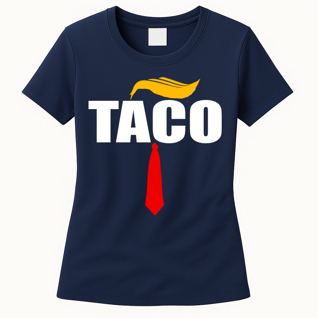Taco Trump Hair Tie Funny Womens T-Shirt