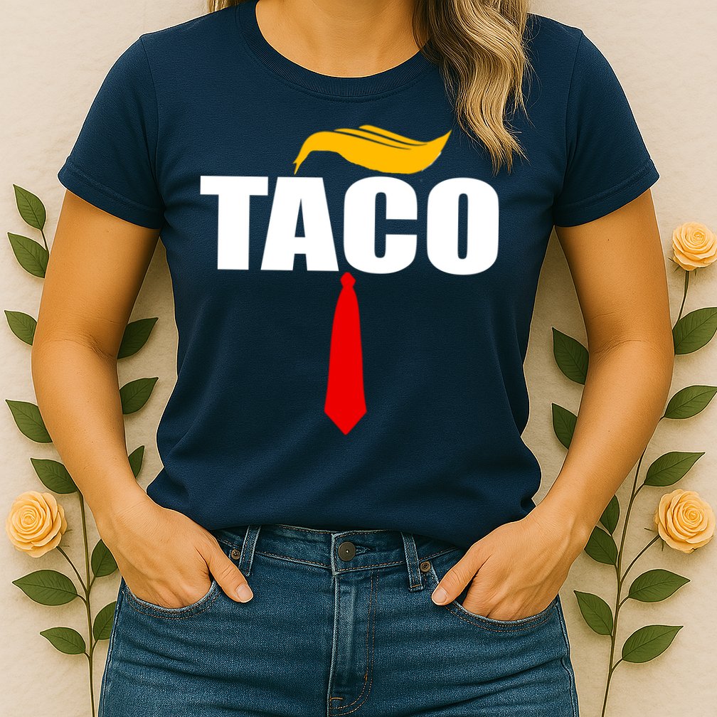 Taco Trump Hair Tie Funny Womens T-Shirt