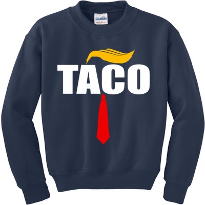 Taco Trump Hair Tie Funny Kids Sweatshirt