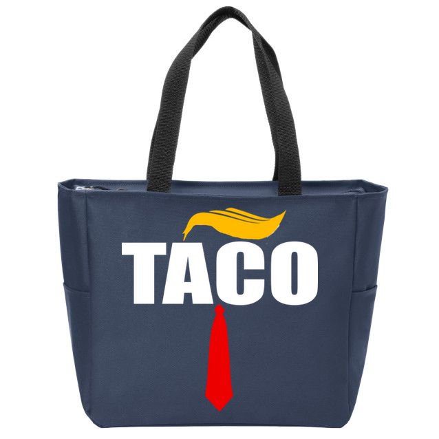Taco Trump Hair Tie Funny Zip Tote Bag