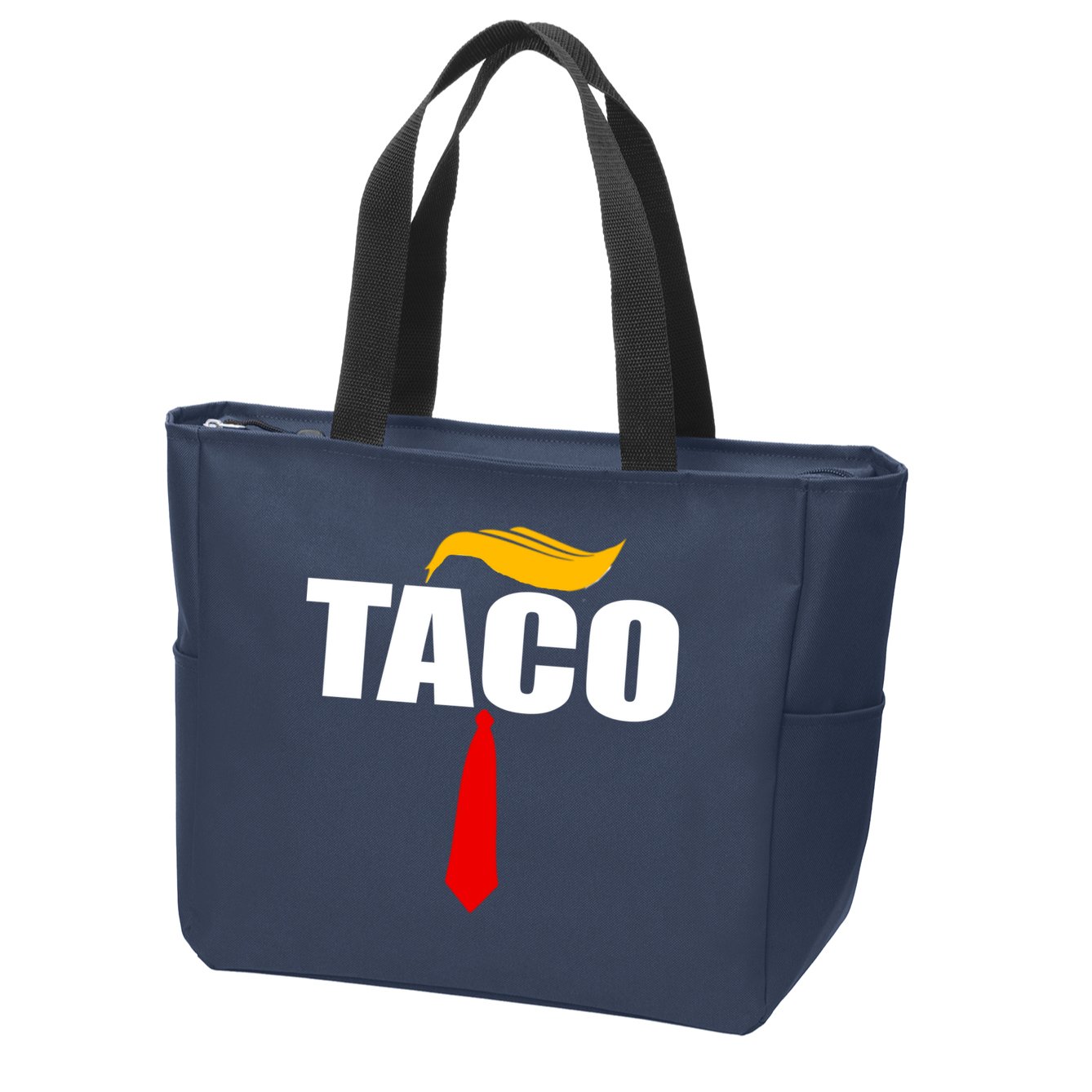 Taco Trump Hair Tie Funny Zip Tote Bag