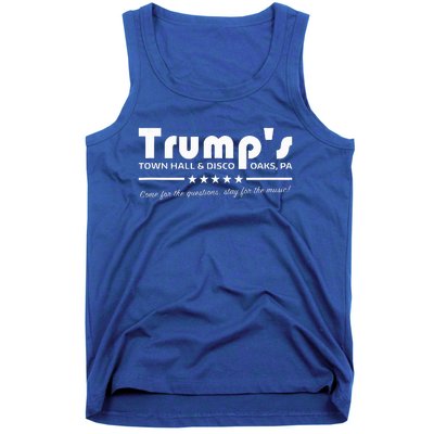 Trumps Town Hall And Disco Oaks Pa Nightclub Sign Tank Top