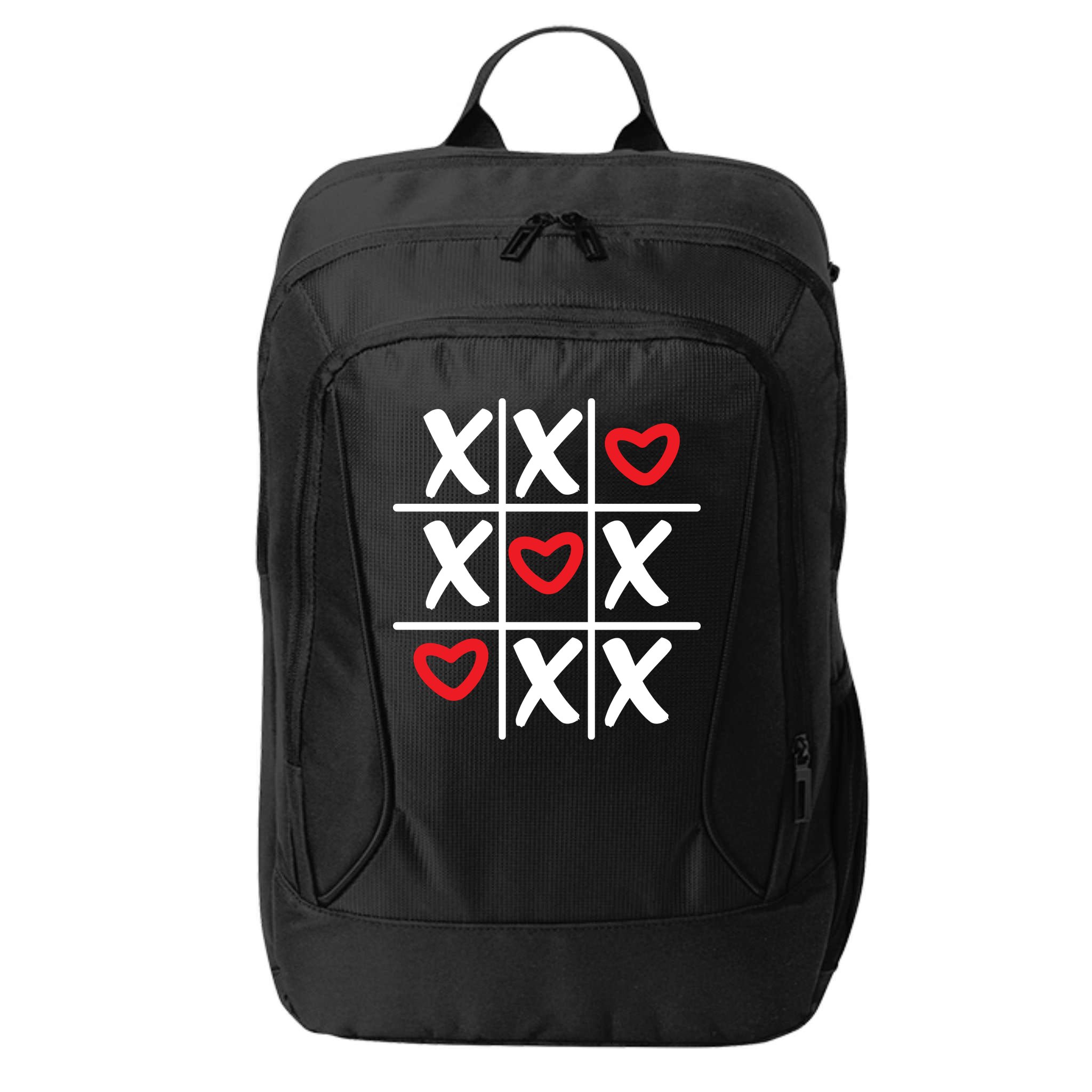 Tictac Toe Heart Valentines Day Gift City Backpack