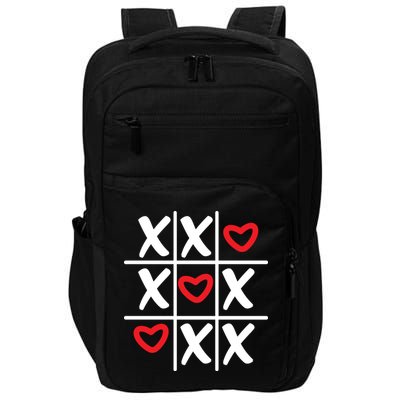 Tictac Toe Heart Valentines Day Gift Impact Tech Backpack