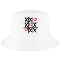 Tictac Toe Heart Valentines Day Gift Cool Comfort Performance Bucket Hat