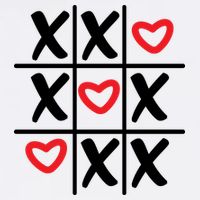 Tictac Toe Heart Valentines Day Gift Cool Comfort Performance Bucket Hat