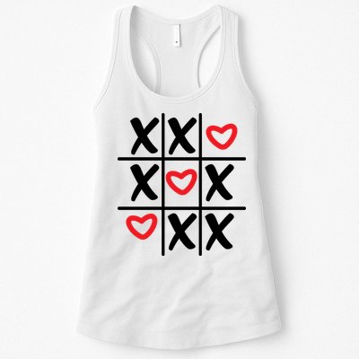 Tictac Toe Heart Valentines Day Gift Womens Tank Top