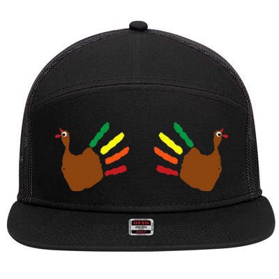 Thanksgiving Turkey Hands On Boobs 7 Panel Mesh Trucker Snapback Hat