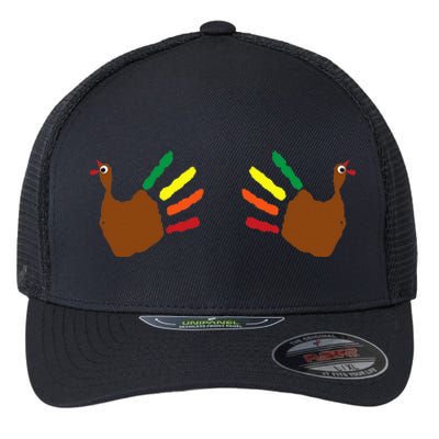 Thanksgiving Turkey Hands On Boobs Flexfit Unipanel Trucker Cap