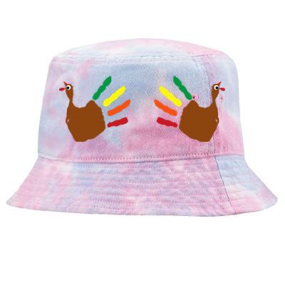 Thanksgiving Turkey Hands On Boobs Tie-Dyed Bucket Hat