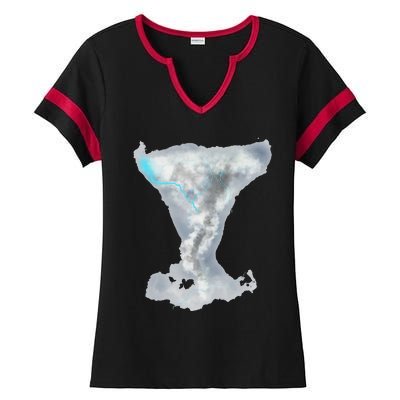 Tornado Twister Hurricane Stormchaser Storm Chaser Ladies Halftime Notch Neck Tee