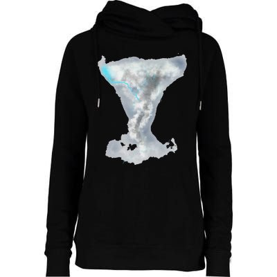 Tornado Twister Hurricane Stormchaser Storm Chaser Womens Funnel Neck Pullover Hood