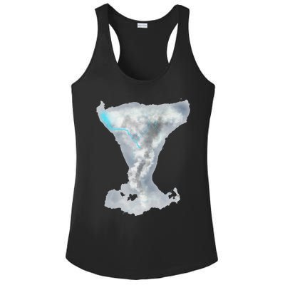 Tornado Twister Hurricane Stormchaser Storm Chaser Ladies PosiCharge Competitor Racerback Tank