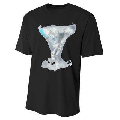 Tornado Twister Hurricane Stormchaser Storm Chaser Performance Sprint T-Shirt