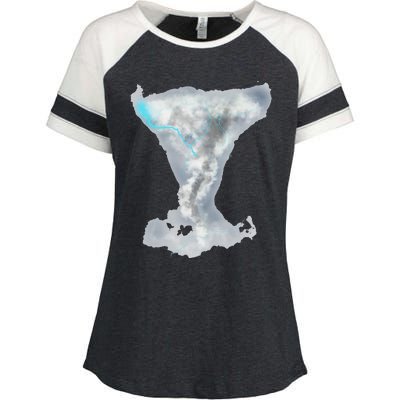 Tornado Twister Hurricane Stormchaser Storm Chaser Enza Ladies Jersey Colorblock Tee