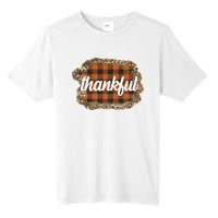 Thankful Thanksgiving Holiday Cheetah Plaid Tall Fusion ChromaSoft Performance T-Shirt