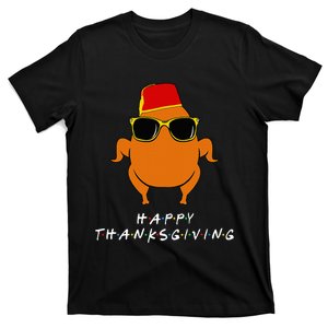 Thanksgiving Turkey Hat Funny Gift for Friends T-Shirt