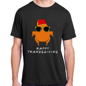 Thanksgiving Turkey Hat Funny Gift for Friends Adult ChromaSoft Performance T-Shirt