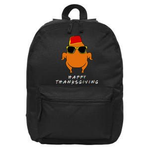 Thanksgiving Turkey Hat Funny Gift for Friends 16 in Basic Backpack