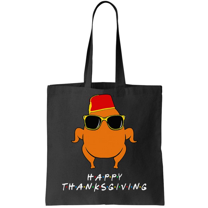 Thanksgiving Turkey Hat Funny Gift for Friends Tote Bag