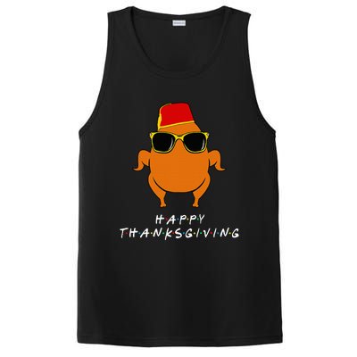 Thanksgiving Turkey Hat Funny Gift for Friends PosiCharge Competitor Tank