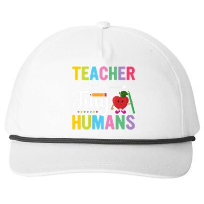 Teacher Tiny Human Back To School Appel Snapback Five-Panel Rope Hat