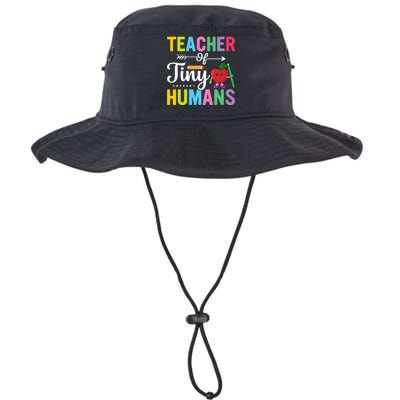 Teacher Tiny Human Back To School Appel Legacy Cool Fit Booney Bucket Hat