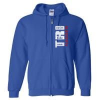 Triathletes Tri Harder Swim Bike Run Triathlon Inspired Funny Gift Full Zip Hoodie