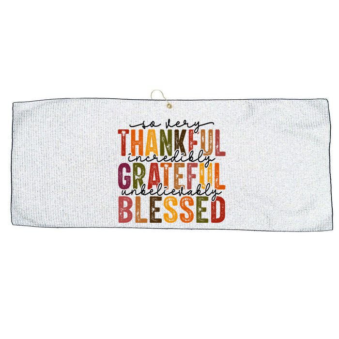 Thanksgiving Large Microfiber Waffle Golf Towel