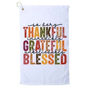 Thanksgiving Platinum Collection Golf Towel