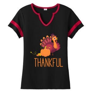 Thankful Ladies Halftime Notch Neck Tee