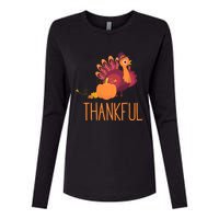 Thankful Womens Cotton Relaxed Long Sleeve T-Shirt