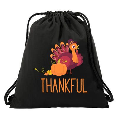 Thankful Drawstring Bag