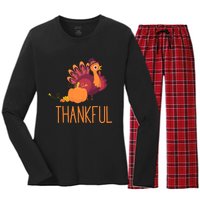 Thankful Women's Long Sleeve Flannel Pajama Set 