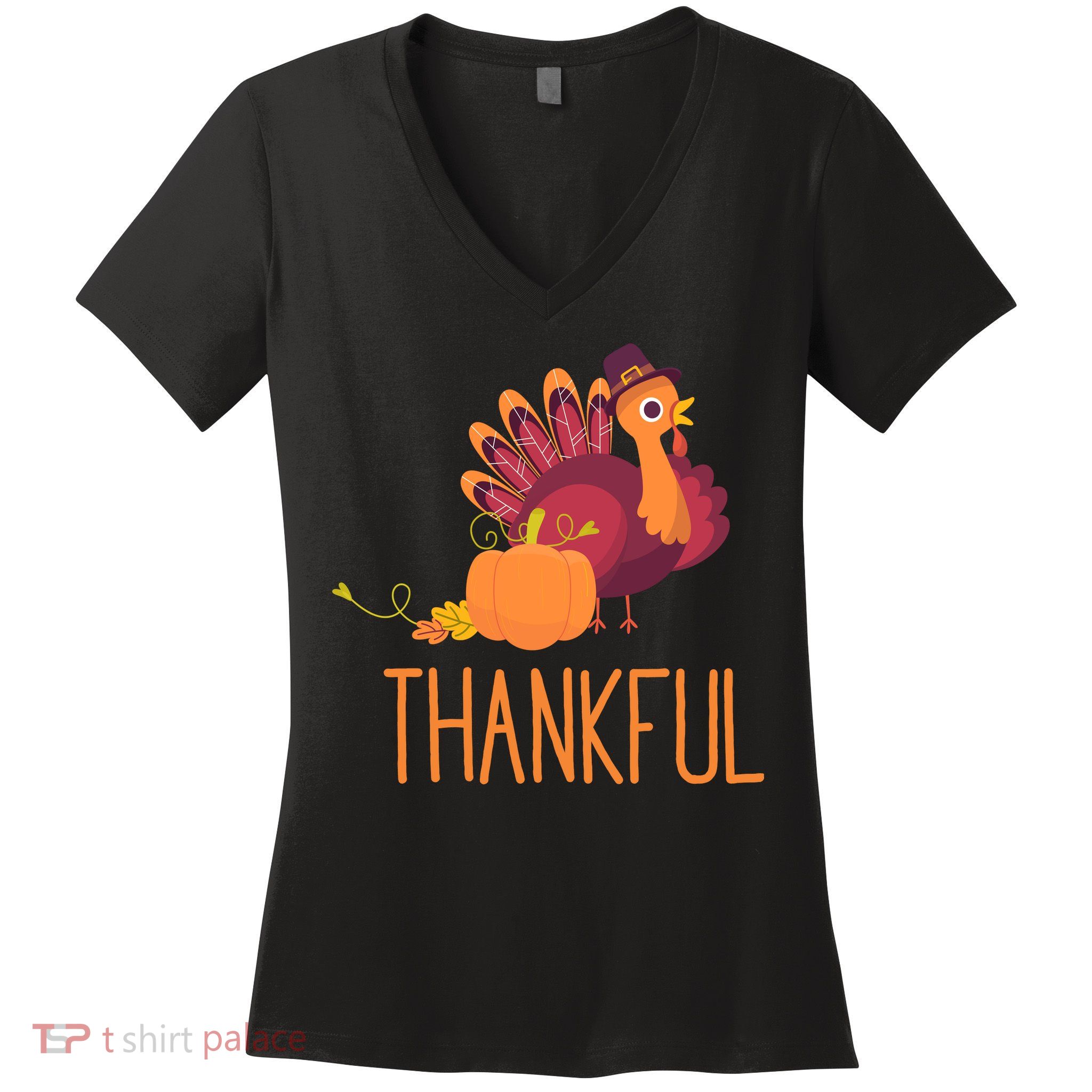 Thankful Women's V-Neck T-Shirt
