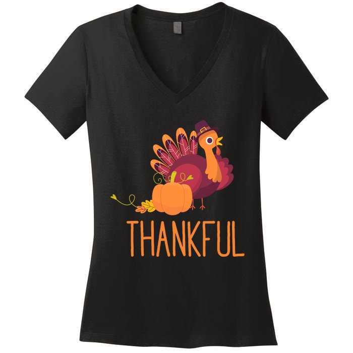 Thankful Women's V-Neck T-Shirt